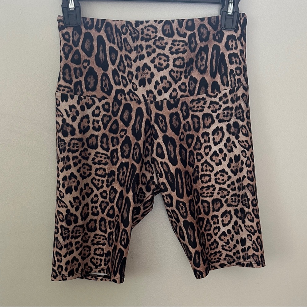 Leopard Print Women's Bike Shorts